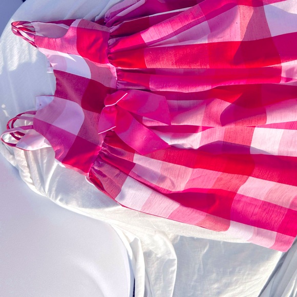 Pink plaid dress - Picture 2 of 3